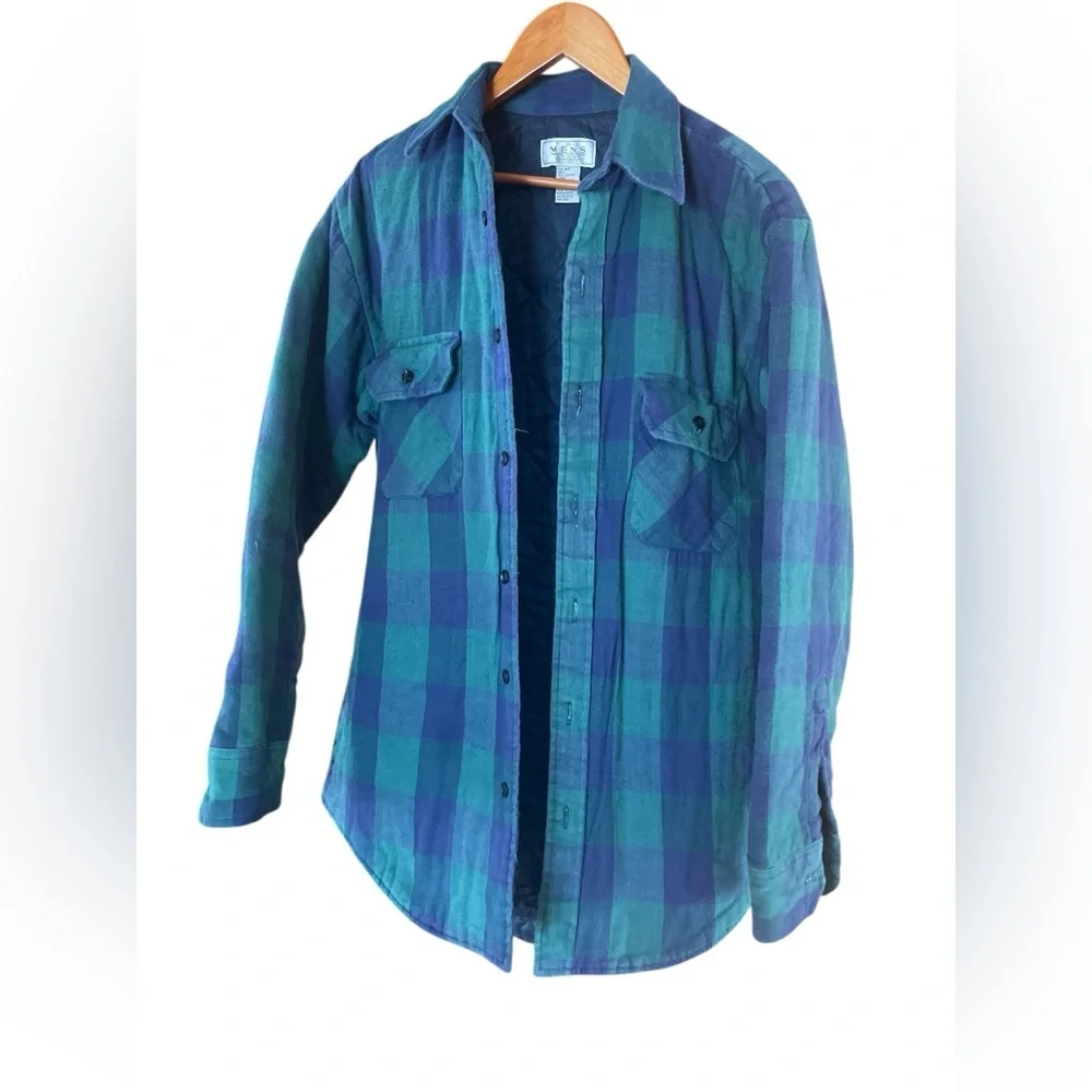 Vintage Mens Store At Sears Lined Flannel Jacket Men's Medium Tall Faded - Picture 4 of 8